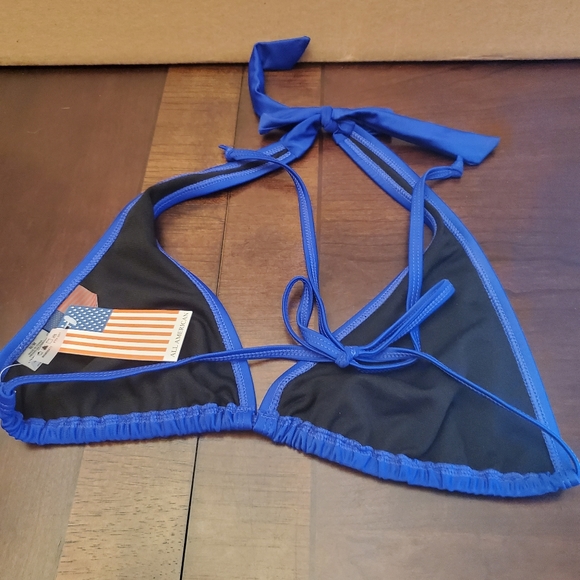 All American Triangle Halter Bikini Top - Picture 5 of 6